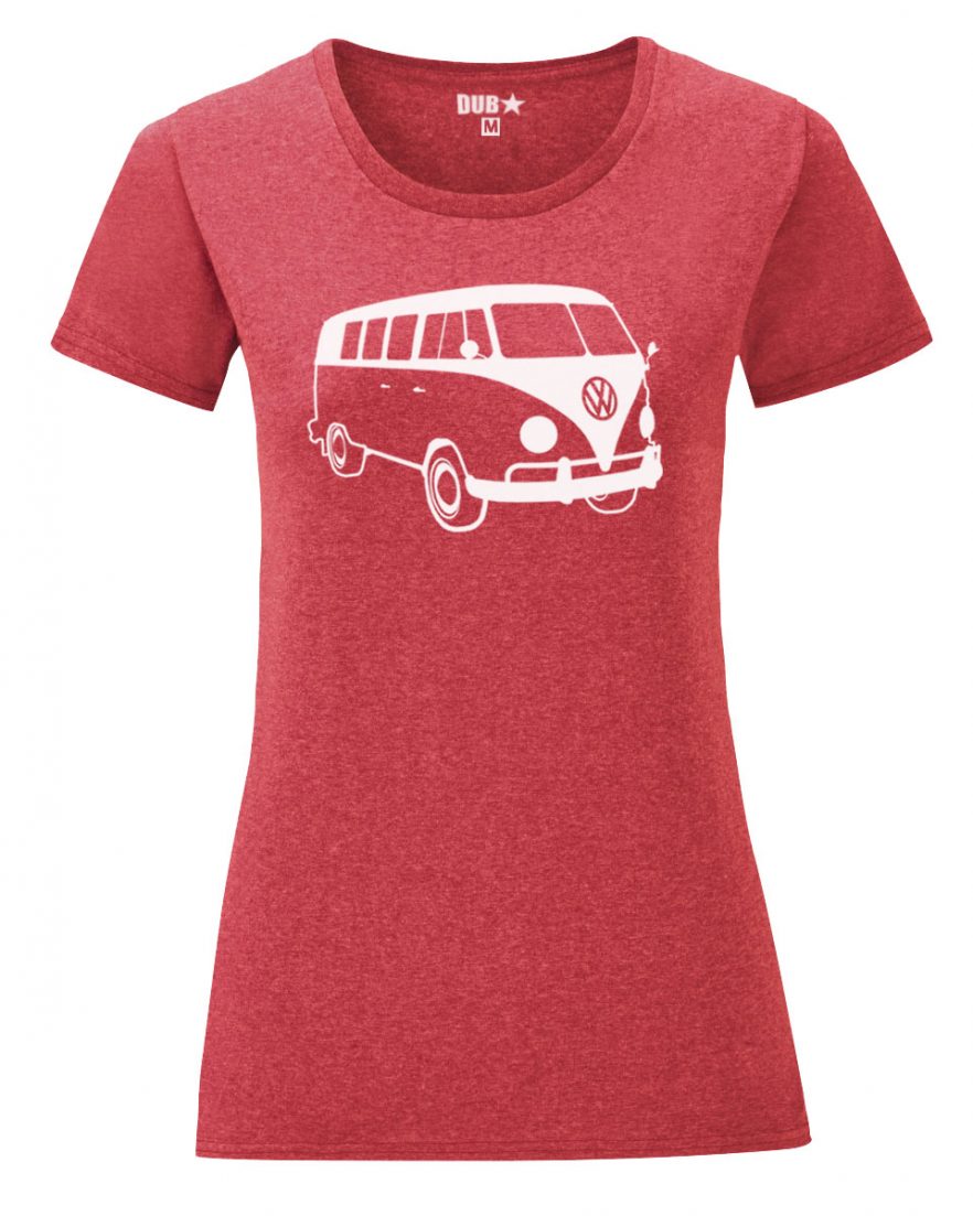 VW T1 ladyfit - heather red