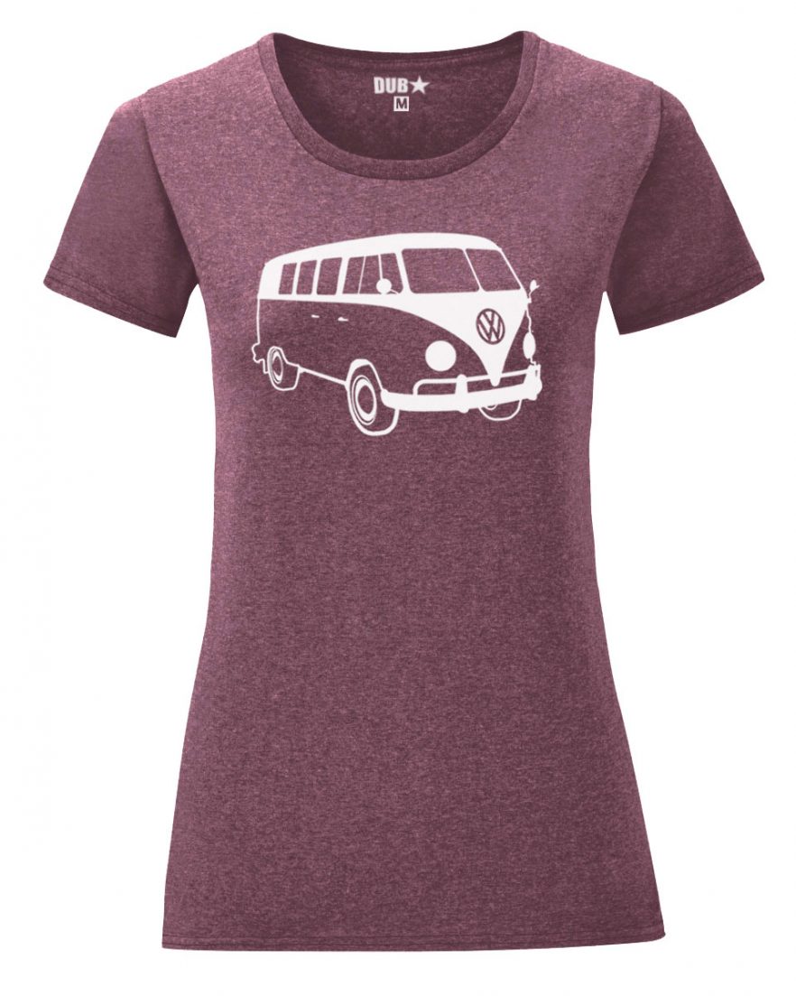 VW T1 ladyfit - heather maroon