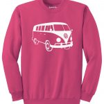 VW T1 Sweater - heliconia pink