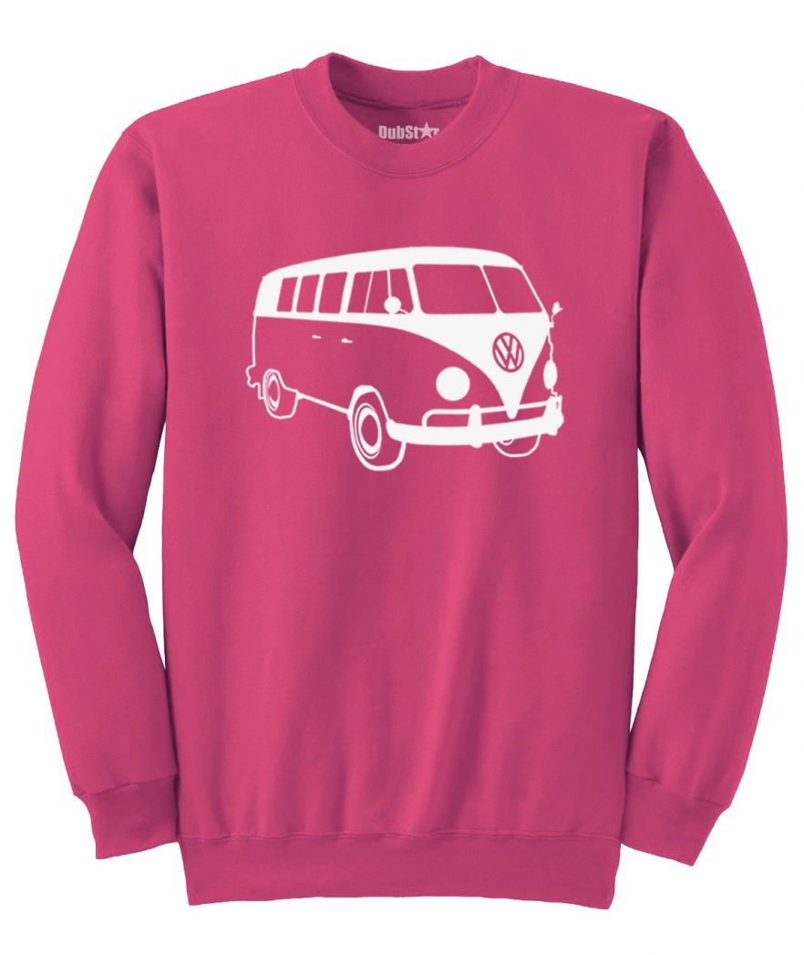 VW T1 Sweater - heliconia pink