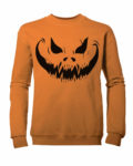Children's Scary-Pumpkin Face Halloween Sweatshirt Ages 3-13yrs