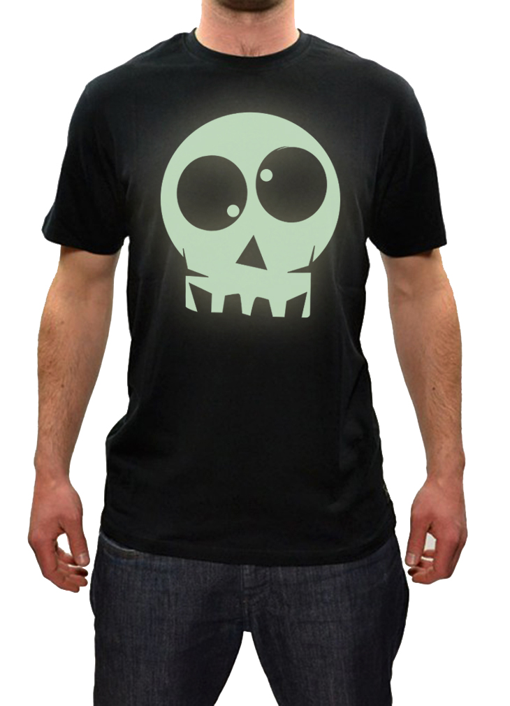 Men’s HALLOWEEN Glow-in-the-Dark Skull T-shirt – Reverb Clothing