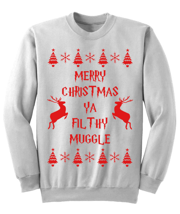 Merry christmas ya filthy muggle sweater Clearance