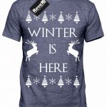 Mens Game of Thrones 'Winter is Here' CHRISTMAS Style T-shirt S-XXL - Image 3