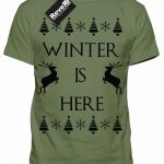 Mens Game of Thrones 'Winter is Here' CHRISTMAS Style T-shirt S-XXL - Image 2