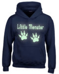 Children's Glow-in-the-Dark 'Little Monster' Hoodie Ages 3-13yrs