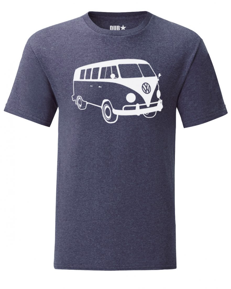 vw t1 tee - heather navy
