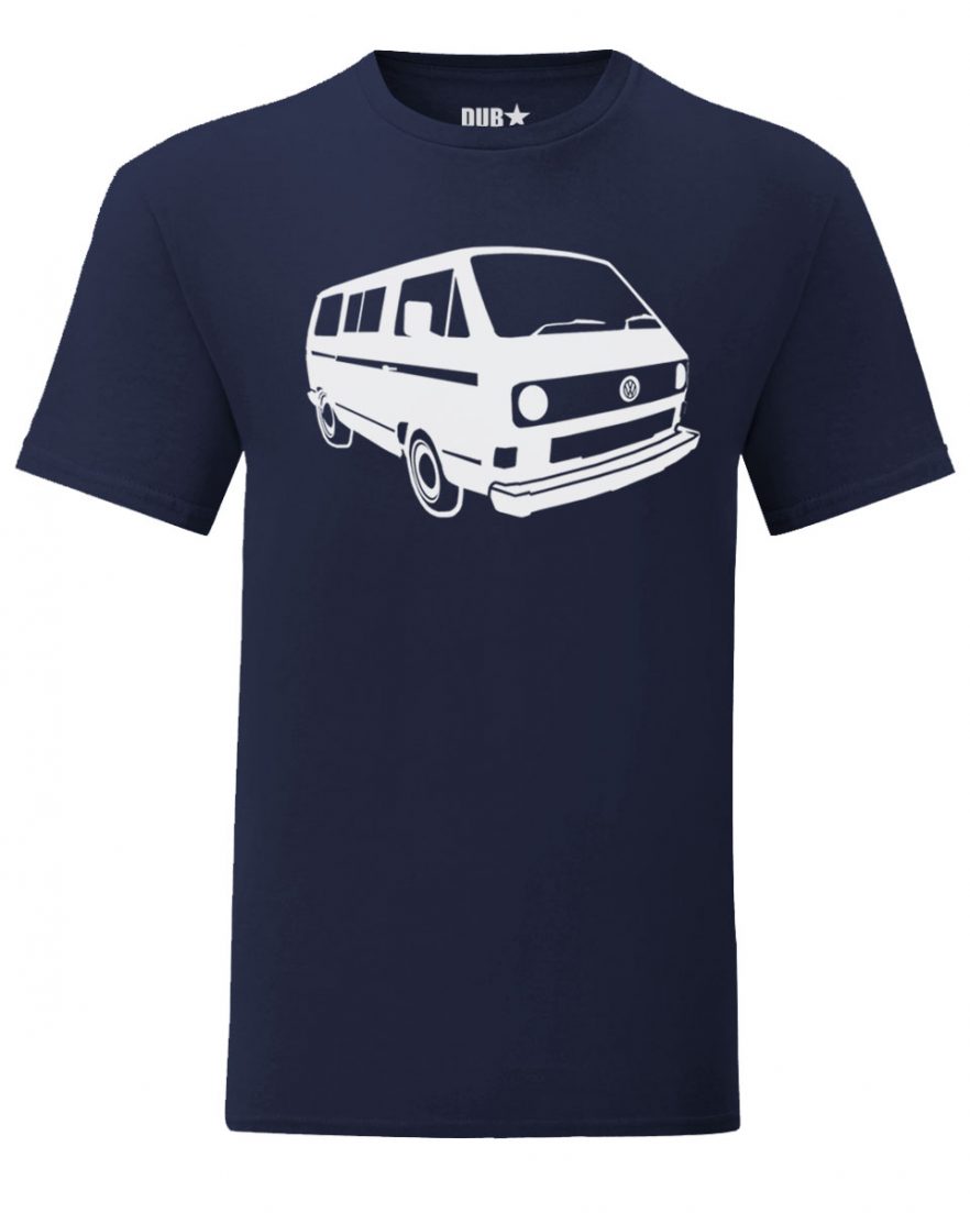 vw t3 tee - navy blue
