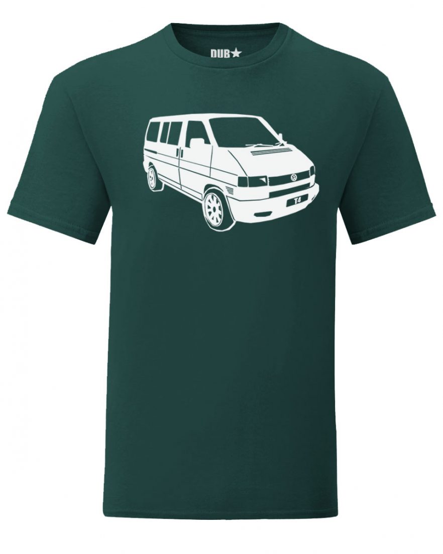 vw t4 tee - dark green
