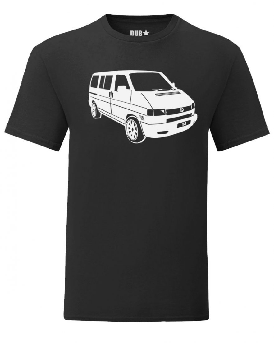 vw t4 tee - black