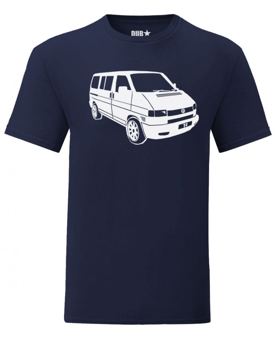vw t4 tee - navy blue