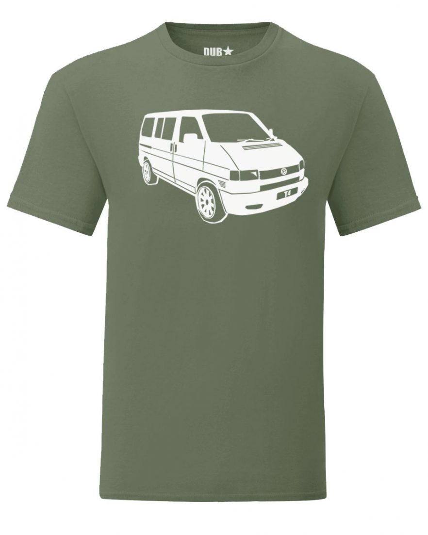 vw t4 tee - army green