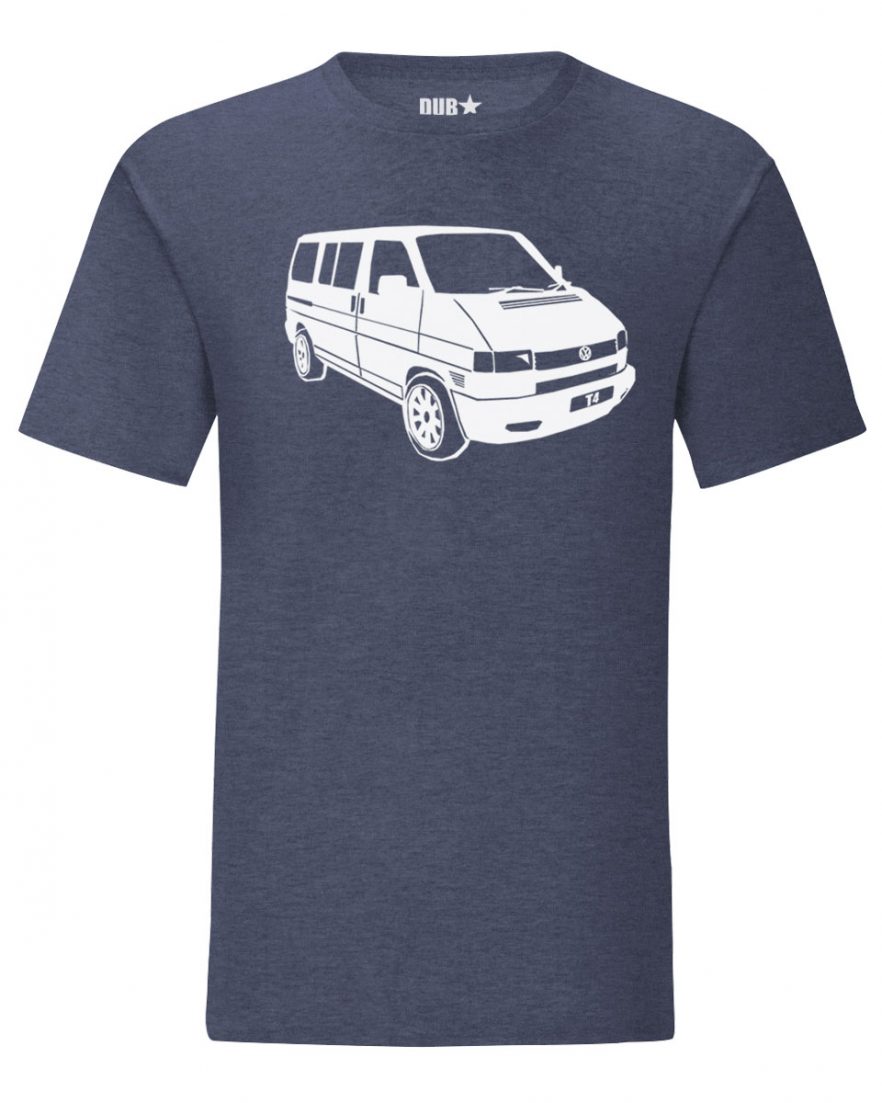 vw t4 tee - heather navy