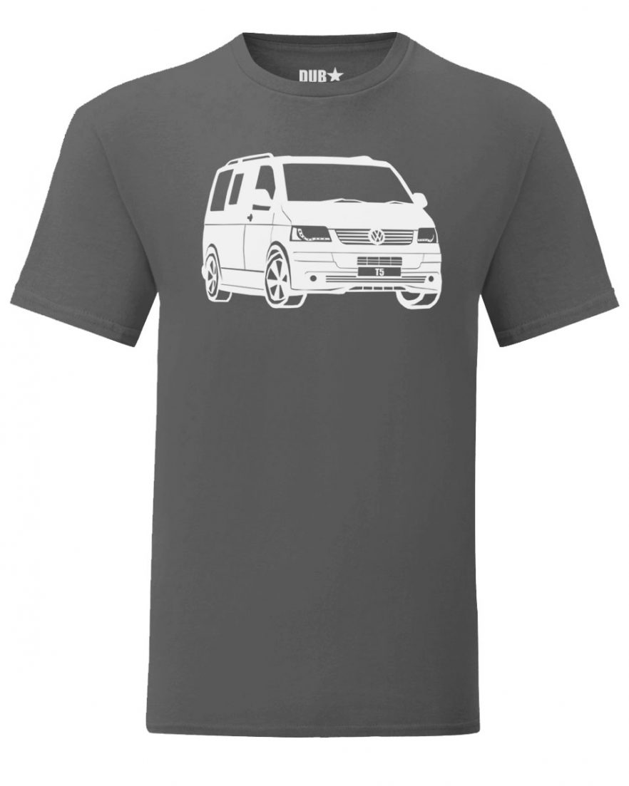 vw t5 tee - charcoal