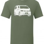 vw t5 tee - army green