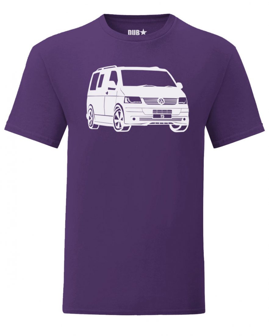vw t5 tee - purple