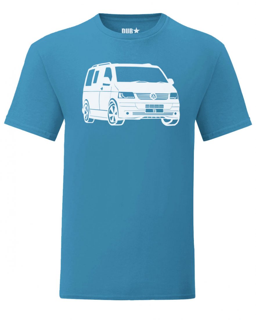 vw t5 tee - sapphire