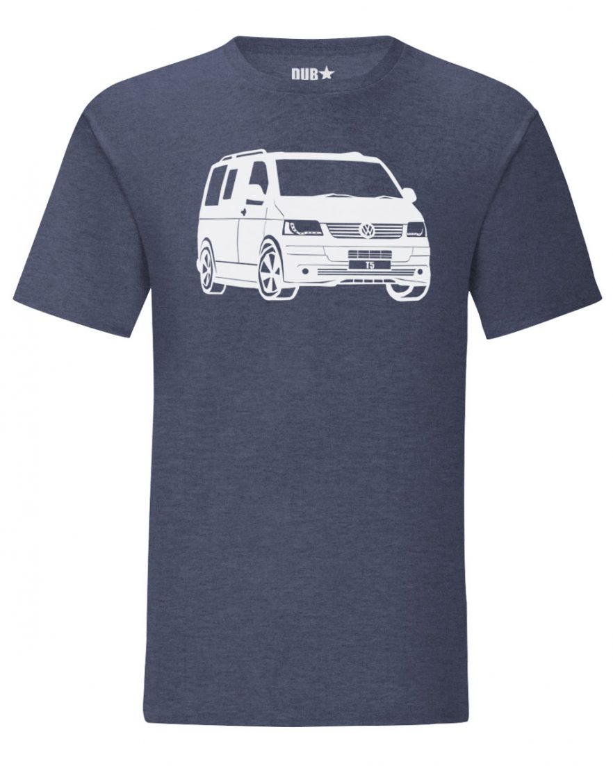 vw t5 tee - heather navy
