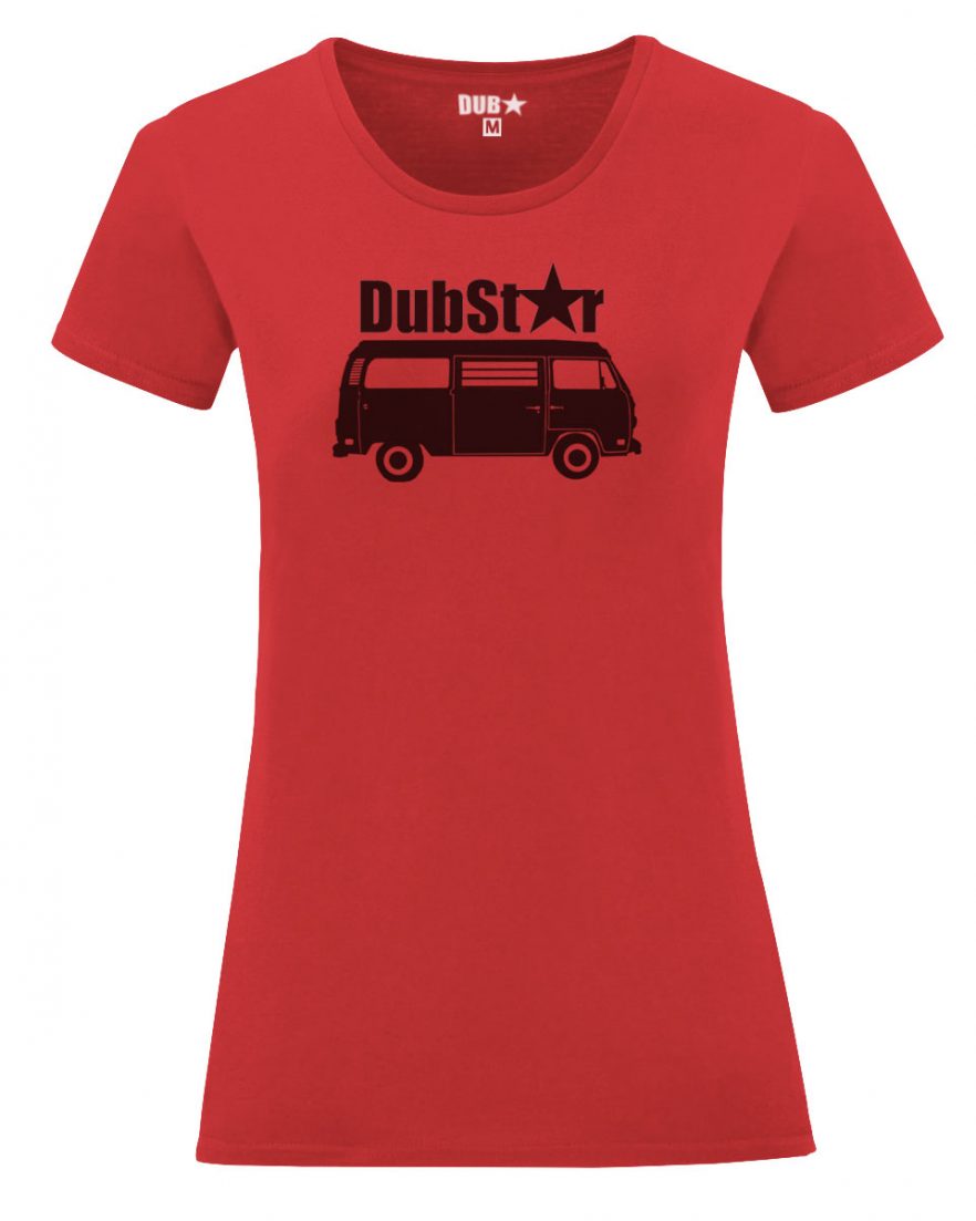 VW T2 ladyfit tee - red