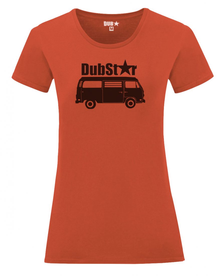 VW T2 ladyfit tee - flame orange