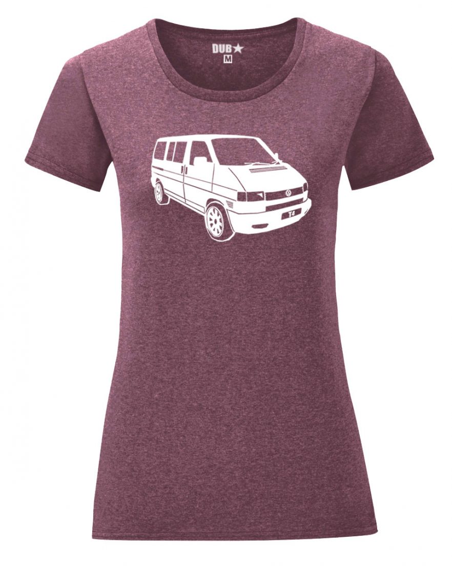 VW T4 ladyfit - heather maroon