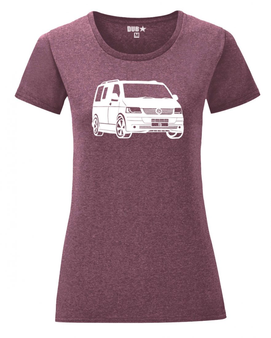 VW T5 ladyfit - heather maroon