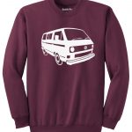 VW T3 Sweater - maroon