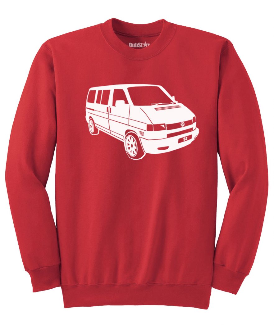VW T4 Sweater - red