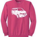 VW T4 Sweater - heliconia pink