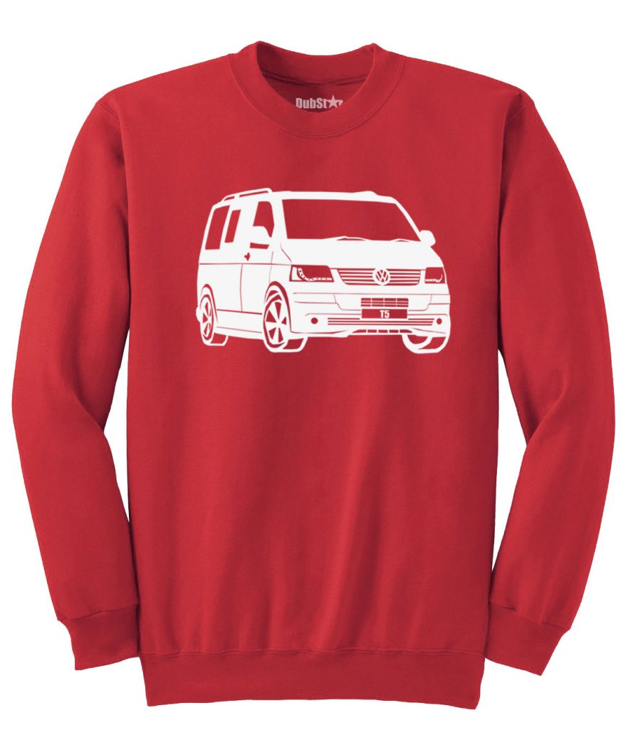 VW T5 Sweater - red