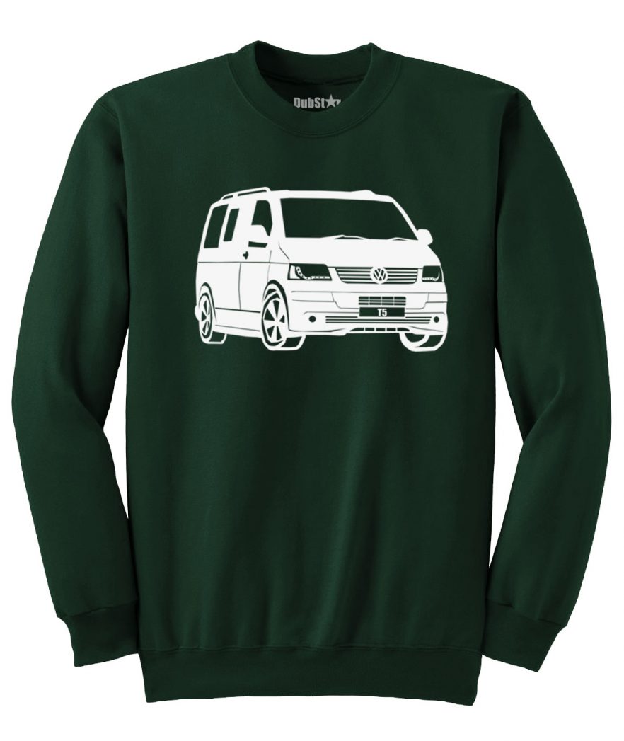 VW T5 Sweater - dark green