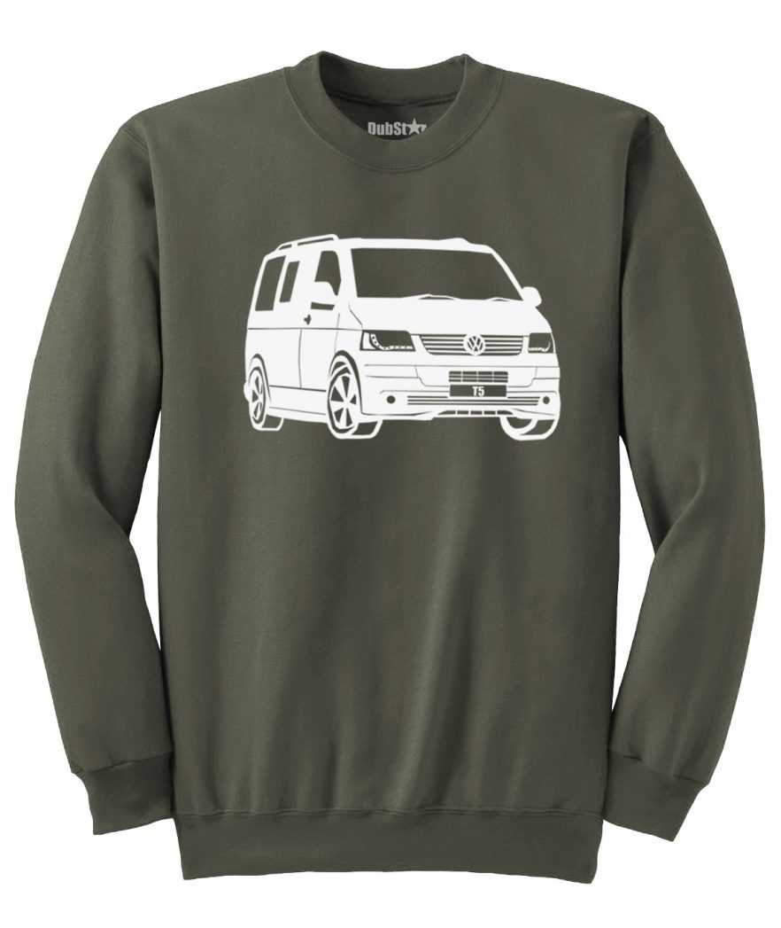 VW T5 Sweater - army green
