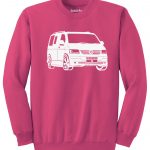 VW T5 Sweater - heliconia pink