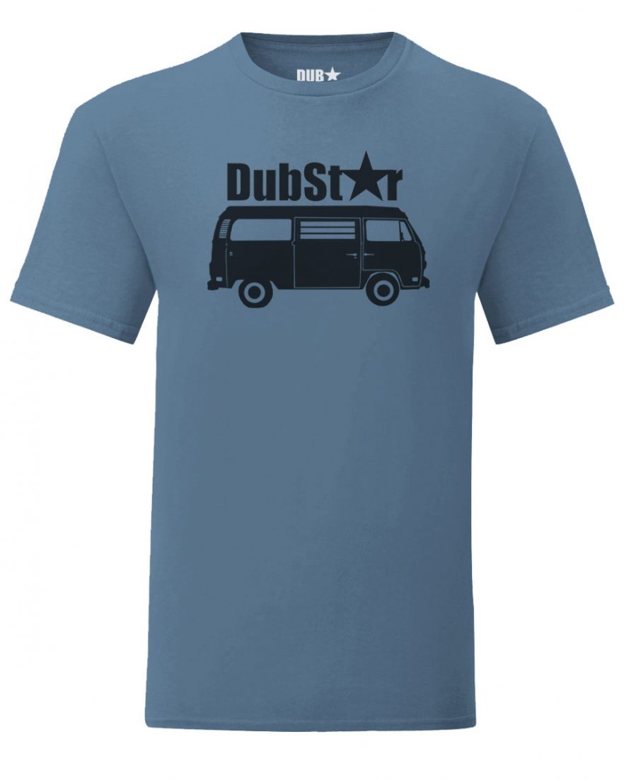 vw t2 tee - indigo blue