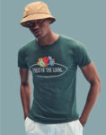 Mens Fruit of the Loom Vintage Tee with Large Logo T-shirt S-XXL