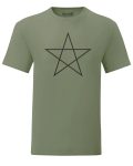 Mens Ancient Pentagram symbol T-shirt. Various Styles & Sizes Small to 3XL